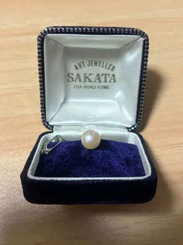 SAKATA 진주 넥타이핀 체인 포함