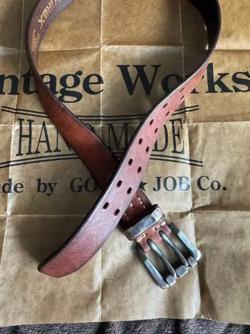 레어 아메카지 AVIREX VINTAGE WORKS 콜라보 더블 핑 벨트