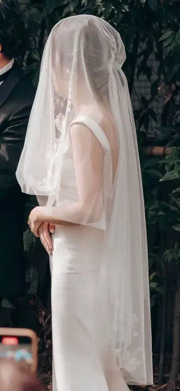 amtteliebe 플라워 꽃 자수 웨딩 베일