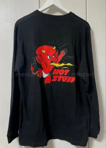 핫스터프 레어 블랙 긴팔 티셔츠 리틀 데빌 빨간색 hotstuff 긴팔