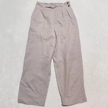 나노 유니버스 린넨 혼방 이지 팬츠 허리 버튼 루즈핏 캐주얼 F