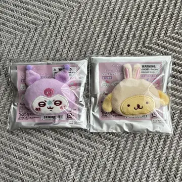 산리오 치이카와 시크릿 헤어 클립 모몽가 폼폼푸딩 세트