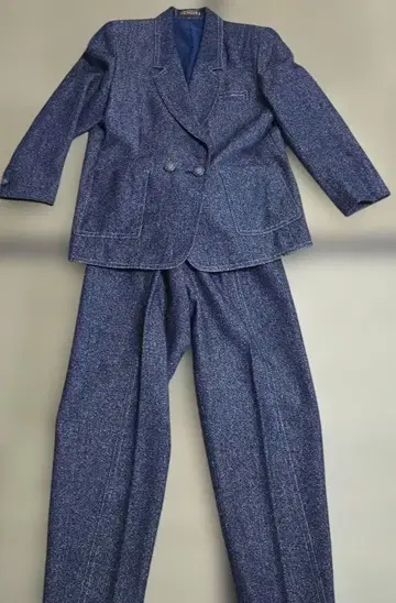 데님 셋업 태블 버튼 빈티지 구제 의류