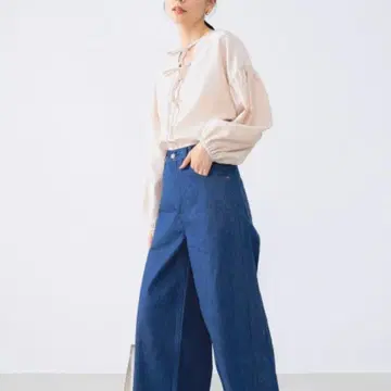 새상품급 Demi-Luxe BEAMS 2WAY 백리본 블라우스