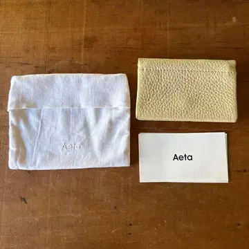 Aeta 코인 케이스/가죽/WHT/무지/여성용