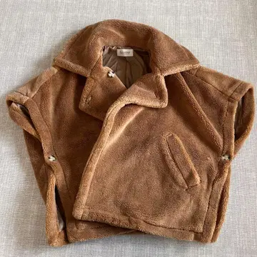 도노반 테디베어 케이프 판초 캐러멜