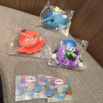 교육 방송 가챠가챠 봉제 인형 타마 파울 박사 세트