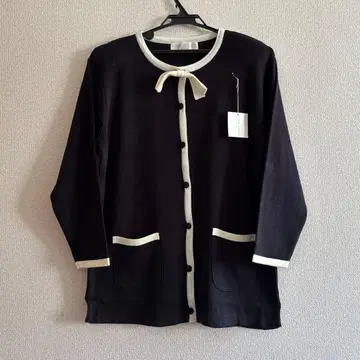 미사용 택 포함 HIROMI YOSHIDA 리본 롱 가디건 일본제