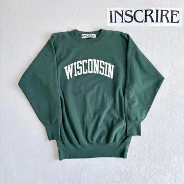 INSCRIRE 아스클레르 크루넥 맨투맨 트레이닝복 칼리지 로고