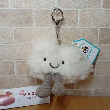 jellycat 클라우드 화이트 클라우드 키링 백참 봉제 인형