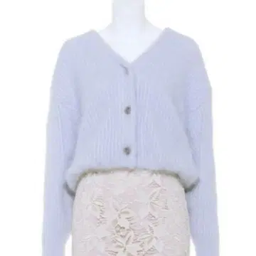 [ 완판템 ] SNIDEL 스나이델 니트 가디건 스카이블루