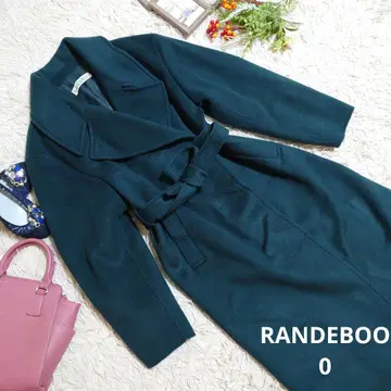 새상품급 RANDEBOO 체스터 코트 (M 상당) 청록색/더블 컬러