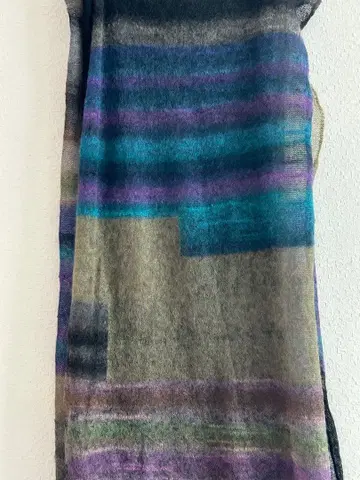 새상품급 일본제 Sato-S 머플러 스톨 멀티 컬러