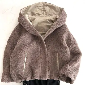 개럴개런트 리버서블 보아 블루종 모카 브라운 x 베이지 루즈핏