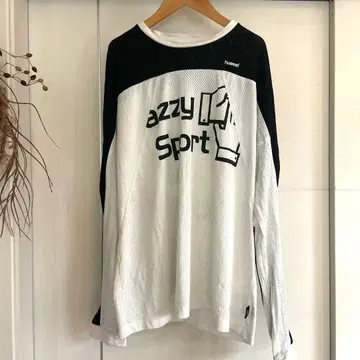 Jazzy sport hummel 메쉬 슬리브 셔츠