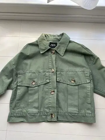 ZARA 올리브 그린 커버올 EU XS