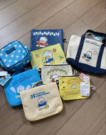 페클 AHIRUNOPEKKLE 파우치 백 세트