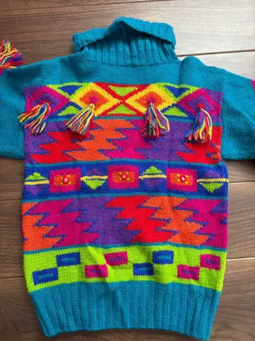 화려한 패턴 니트 빈티지