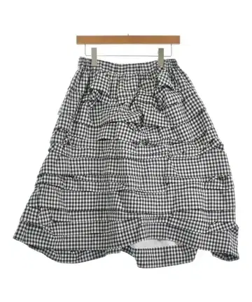 블랙 꼼데가르송 롱 맥시 길이 스커트 여성용