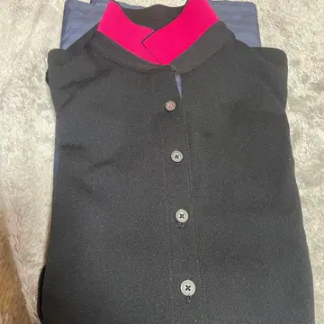 블랙 핑크 원피스