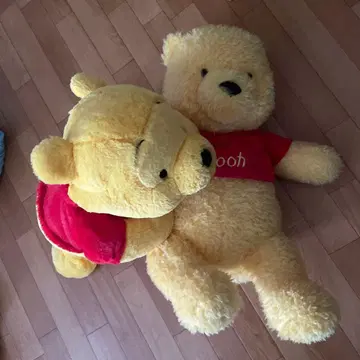 디즈니 리조트 곰돌이 푸 봉제 인형 2체 세트