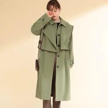 Ray BEAMS 레이어드 숄더 코트