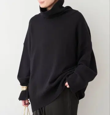 정가 이하! 2025 두지엠 클라세 Light 터틀넥 니트 블랙