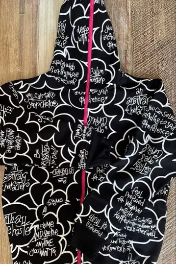 올 패턴 후드티 1회 착용