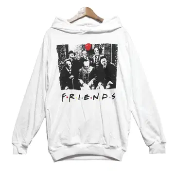 호러 영화 캐릭터 프렌즈 인기 남성용 후드티 pk0066wxl