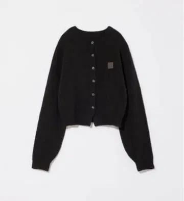 Eaphi CONPACT LOGO KNIT CARDIGAN 블랙