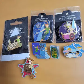 [ 디즈니 ] 피터팬 토이스토리 핀 배지 100주년 묶음 판매