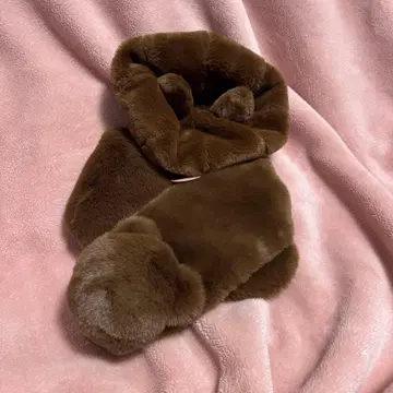 아오키 미사코 x 시마무라 베레모 머플러 2세트 브라운