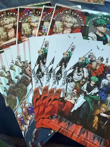 최강 점프 1월호 히로아카 부록 모음 나의 히어로 아카데미아 4세트