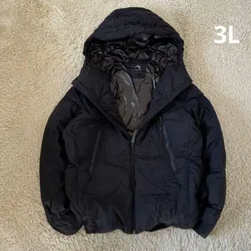 빅 사이즈 새상품급 워셔블 다운 자켓 후드 나일론 발수 쉘