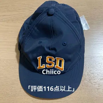 SATISFY LSD 로고 자수 네이비 캡