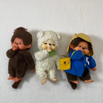 울먹이는 몽치치 2체 양의 참 쇼와 레트로 봉제 인형