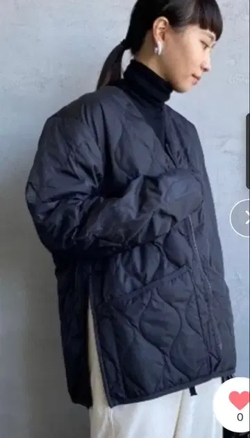 타이온 TAION 다운 자켓 블랙 M