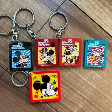 도쿄 디즈니랜드 캐릭터 퍼즐 키링 5개 세트