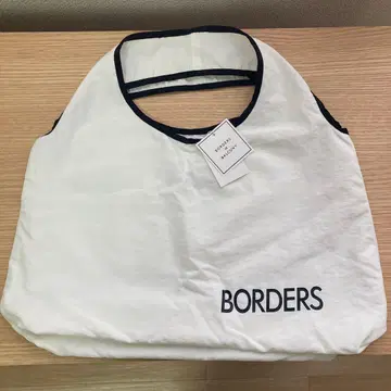 미사용 보더스 앳 발코니 에코백 화이트 S