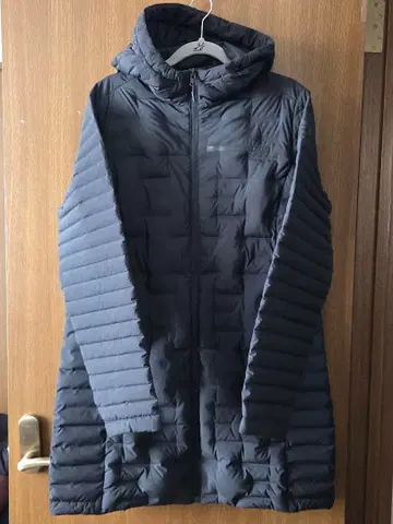 EIDER 다크 그레이 롱 다운 자켓 L