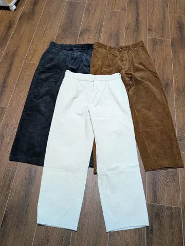 UNIQLO 턱 와이드 팬츠 코듀로이 S 남성용