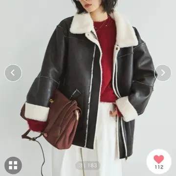 MIRROR STOKE BOA REVERSIBLE MOUTON