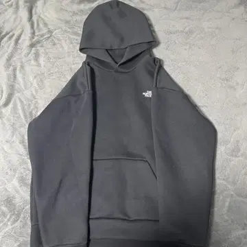 The North Face 블랙 후드 부착 후드티