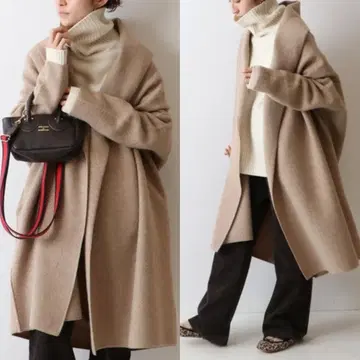 FRAMeWORK 압축 가운 미들 가디건 베이지 계열 프레임워크