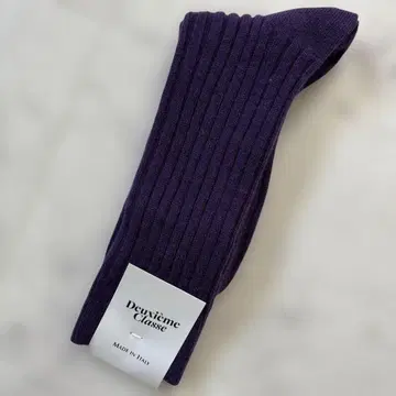 미사용 새상품 Deuxieme Classe 캐시미어 네이비 SOX 양말