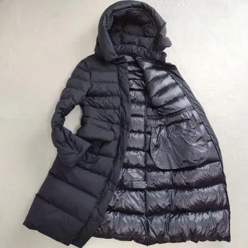 유니클로+J 질 샌더 ] 새상품급 울트라 라이트 다운 롱 코트 블랙 M