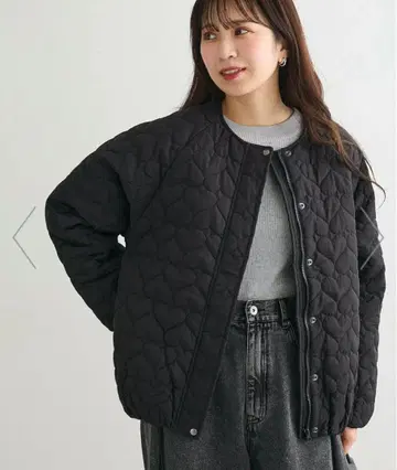 [ 미사용 새상품 ] swing by 하트 퀼트 코쿤 블루종