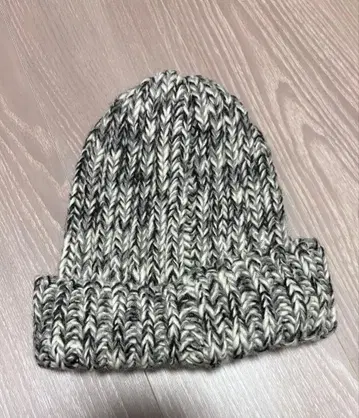 Goodwill 흑백 마블 니트 비니