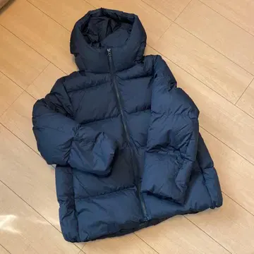 UNIQLO 울트라 라이트 다운 코쿤 후드티 M 블랙
