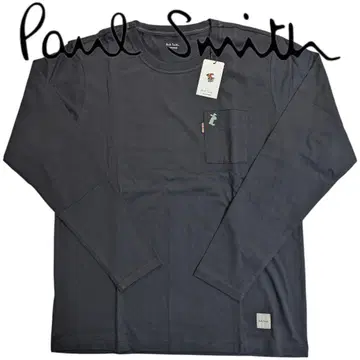 폴스미스 긴팔 티셔츠 LL 멀티 스트라이프 탭 네이비